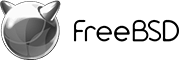 Logo Freebsd cinza